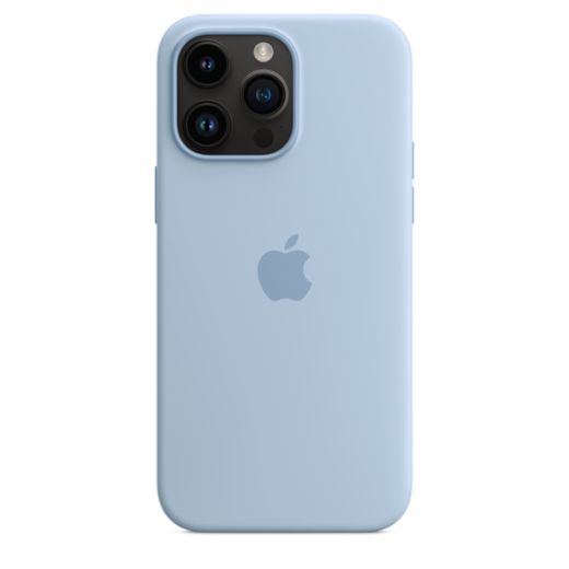 Оригинальный силиконовый чехол Apple Silicone Case with MagSafe Sky для iPhone 14 Pro Max (MQUP3)