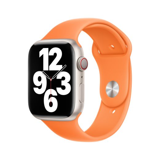 Оригинальный силиконовый ремешок Apple Sport Band Size M/L Bright Orange (MR2R3 ) для Apple Watch 49mm | 45mm | 44mm