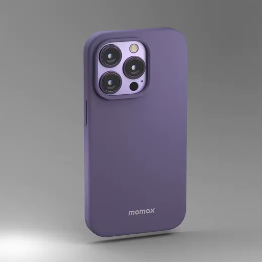 Силіконовий чохол Momax Silicone 2.0 Purple для iPhone 14 Pro Max (MSAP22XLU)