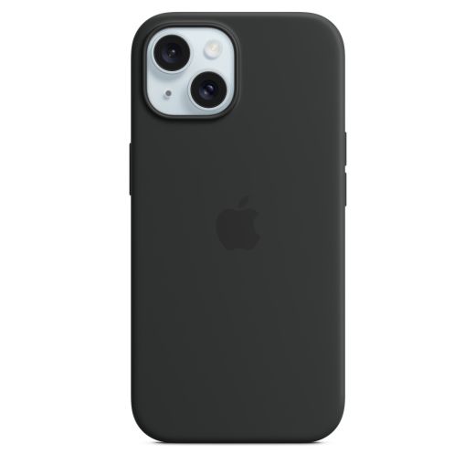 Оригинальный силиконовый чехол Apple Silicone Case with MagSafe Black для iPhone 15 (MT0J3)