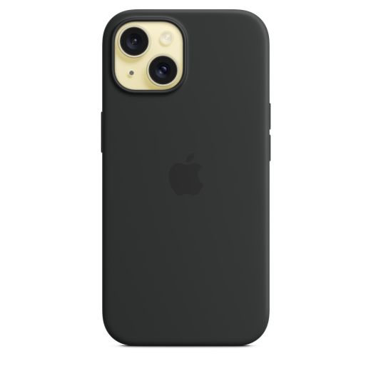 Оригинальный силиконовый чехол Apple Silicone Case with MagSafe Black для iPhone 15 (MT0J3)