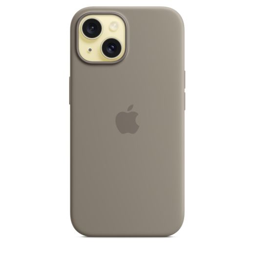 Оригинальный силиконовый чехол Apple Silicone Case with MagSafe Clay для iPhone 15 (MT0Q3)