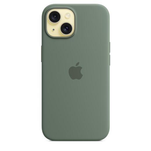 Оригинальный силиконовый чехол Apple Silicone Case with MagSafe Cypress для iPhone 15 (MT0X3)