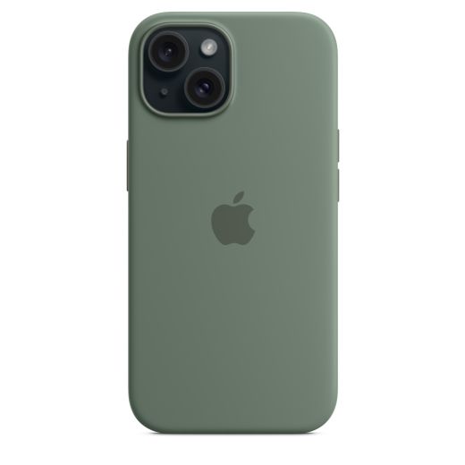 Оригинальный силиконовый чехол Apple Silicone Case with MagSafe Cypress для iPhone 15 (MT0X3)