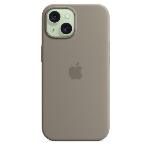 Оригинальный силиконовый чехол Apple Silicone Case with MagSafe Clay для iPhone 15 Plus (MT133)