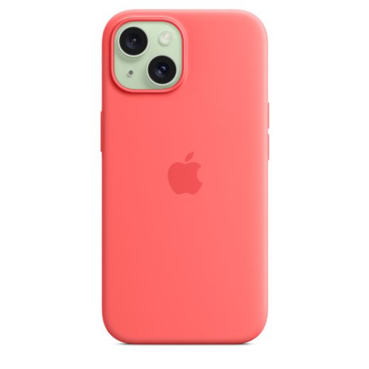 Оригінальний силіконовий чохол Apple Silicone Case with MagSafe Guava для iPhone 15 Plus (MT163)