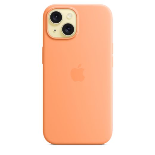Силиконовый чехол CasePro Silicone Case with MagSafe Orange Sorbet для iPhone 15 Plus
