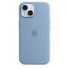 Оригинальный силиконовый чехол Apple Silicone Case with MagSafe Winter Blue для iPhone 15 Plus (MT193)