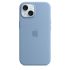 Оригинальный силиконовый чехол Apple Silicone Case with MagSafe Winter Blue для iPhone 15 Plus (MT193)