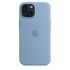 Оригинальный силиконовый чехол Apple Silicone Case with MagSafe Light Blue для iPhone 15 Plus (MWNH3)