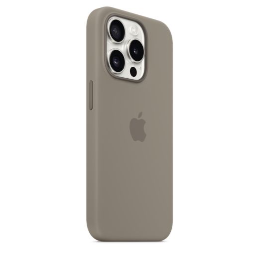 Оригінальний силіконовий чохол Apple Silicone Case with MagSafe Clay для iPhone 15 Pro (MT1E3)