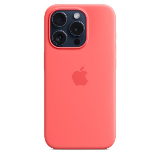 Оригинальный силиконовый чехол Apple Silicone Case with MagSafe Guava для iPhone 15 Pro (MT1G3)