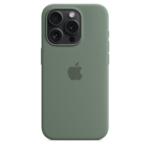 Оригінальний силіконовий чохол Apple Silicone Case with MagSafe Cypress для iPhone 15 Pro (MT1J3)
