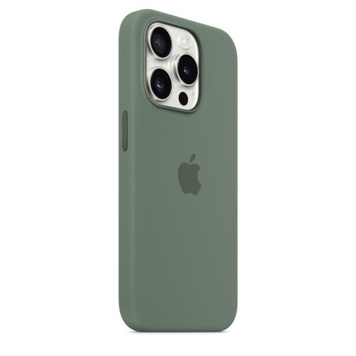 Оригінальний силіконовий чохол Apple Silicone Case with MagSafe Cypress для iPhone 15 Pro (MT1J3)