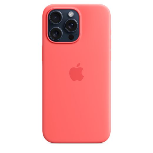 Оригинальный силиконовый чехол Apple Silicone Case with MagSafe Guava для iPhone 15 Pro Max (MT1V3)