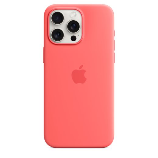 Оригінальний силіконовий чохол Apple Silicone Case with MagSafe Guava для iPhone 15 Pro Max (MT1V3)