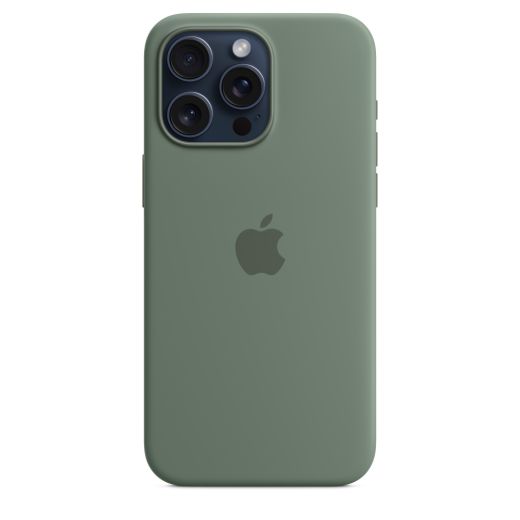 Оригінальний силіконовий чохол Apple Silicone Case with MagSafe Cypress для iPhone 15 Pro Max (MT1X3)