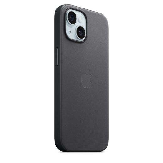 Оригинальный чехол Apple FineWoven Case with MagSafe Black для iPhone 15 (MT393)