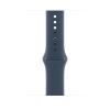 Оригинальный силиконовый ремешок Apple Sport Band Size M/L Storm Blue для Apple Watch 49mm | 45mm | 44mm (MT3R3)