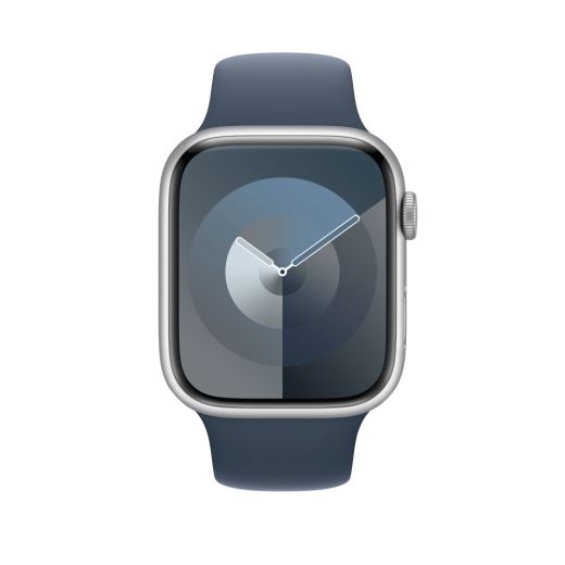 Оригінальний силіконовий ремінець Apple Sport Band Size S/M Storm Blue для Apple Watch 49mm | 45mm | 44mm (MT3Q3)
