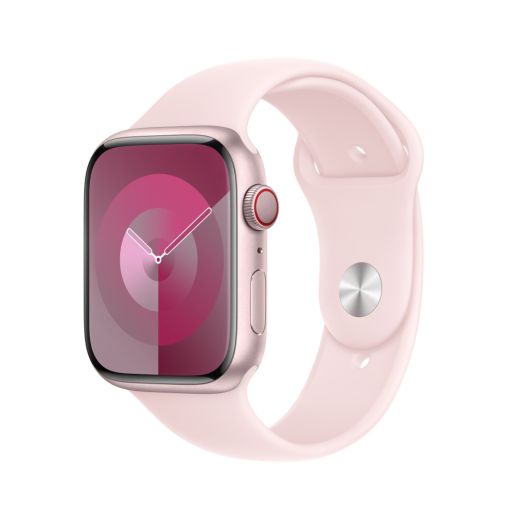 Оригінальний силіконовий ремінець Apple Sport Band Size S/M Light Pink для Apple Watch 49mm | 45mm | 44mm (MT3U3)