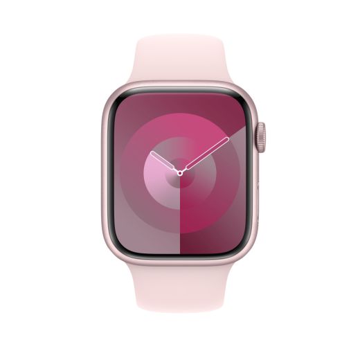 Оригінальний силіконовий ремінець Apple Sport Band Size M/L Light Pink для Apple Watch 49mm | 45mm | 44mm (MT3V3)
