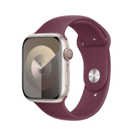 Оригинальный силиконовый ремешок Apple Sport Band Size M/L Mulberry для Apple Watch 49mm | 45mm | 44mm (MT403)