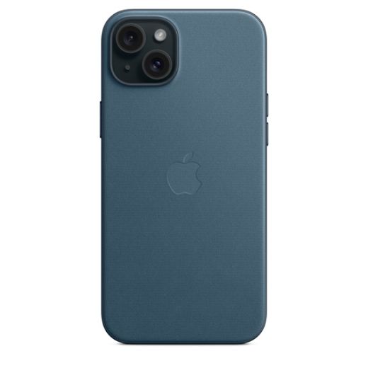 Оригинальный чехол Apple FineWoven Case with MagSafe Pacific Blue для iPhone 15 Plus (MT4D3)