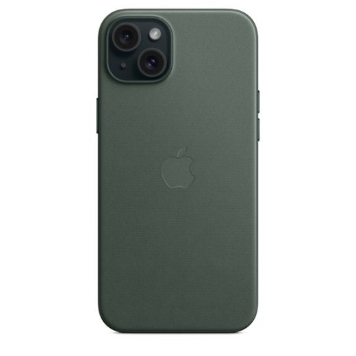 Оригинальный чехол Apple FineWoven Case with MagSafe Evergreen для iPhone 15 Plus (MT4F3)