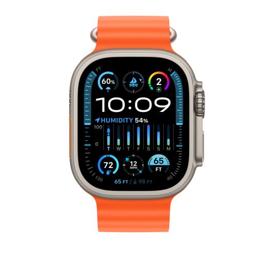 Оригінальний ремінець Apple Ocean Band Orange для Apple Watch 49мм | 45мм | 44мм (MT653)