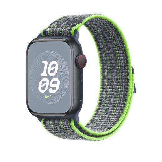 Оригінальний ремінець Apple Nike Sport Loop Bright Green/Blue для Apple Watch 49mm | 45mm | 44mm | 42mm (MTL43)