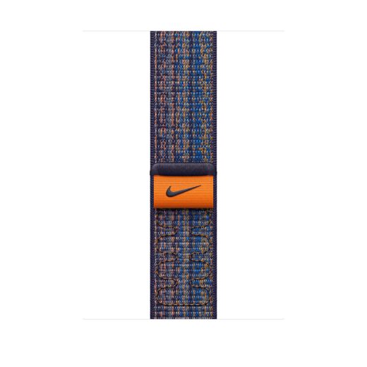 Оригинальный ремешок Apple Nike Sport Loop Game Royal/Orange для Apple Watch 49mm | 45mm | 44mm | 42mm (MTL53)