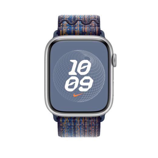 Оригинальный ремешок Apple Nike Sport Loop Game Royal/Orange для Apple Watch 49mm | 45mm | 44mm | 42mm (MTL53)