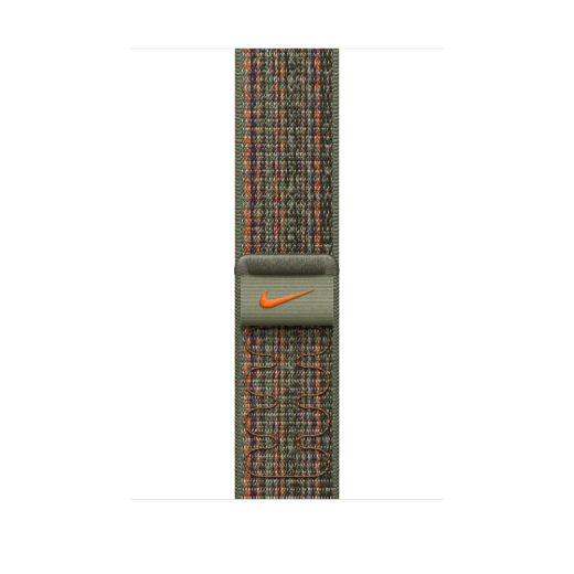 Оригинальный ремешок Apple Nike Sport Loop Sequoia/Orange для Apple Watch 49mm | 45mm | 44mm | 42mm (MTL63)
