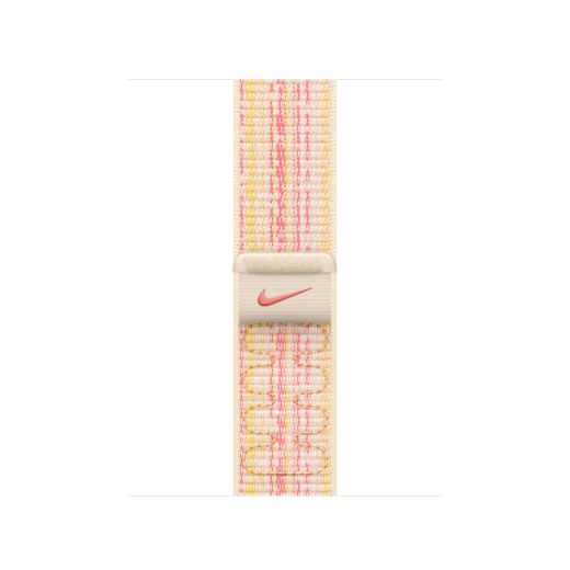 Оригінальний ремінець Apple Nike Sport Loop Starlight/Pink для Apple Watch 41mm | 40mm (MUJW3)