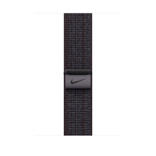 Оригінальний ремінець Apple Nike Sport Loop Black/Blue для Apple Watch 49mm | 45mm | 44mm | 42mm (MUJX3)