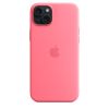 Оригинальный силиконовый чехол Apple Silicone Case with MagSafe Pink для iPhone 15 Plus (MWNE3)