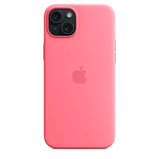 Оригінальний силіконовий чохол Apple Silicone Case with MagSafe Pink для iPhone 15 (MWN93)