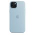 Оригінальний силіконовий чохол Apple Silicone Case with MagSafe Light Blue для iPhone 15 (MWND3)
