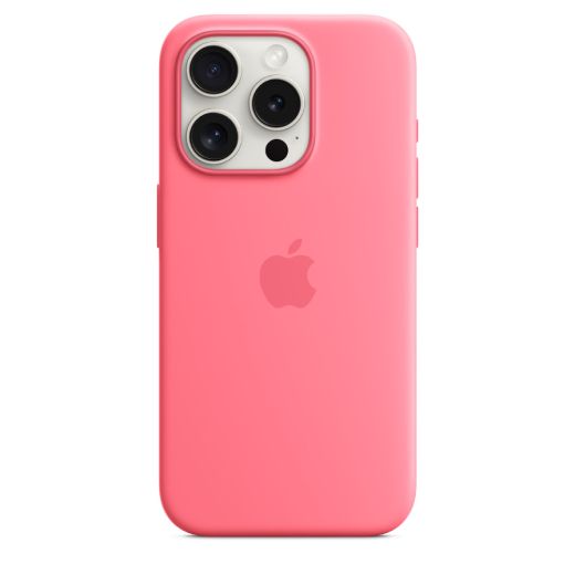 Оригинальный силиконовый чехол Apple Silicone Case with MagSafe Pink для iPhone 15 Pro Max (MWNN3)