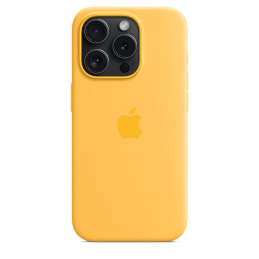Оригінальний силіконовий чохол Apple Silicone Case with MagSafe Sunshine для iPhone 15 Pro (MWNK3)