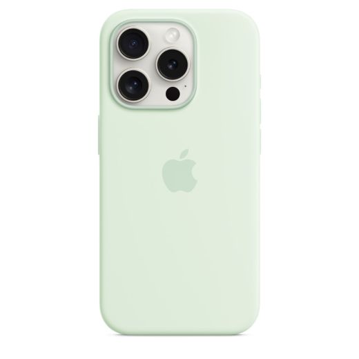 Силіконовий чохол CasePro Silicone Case with MagSafe Soft Mint для iPhone 15 Pro Max