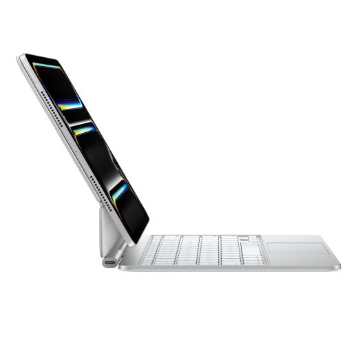 Оригинальный чехол-клавиатура Apple Magic Keyboard White (Ukrainian) для iPad Pro 11" M4 (2024) (MWR03UA)