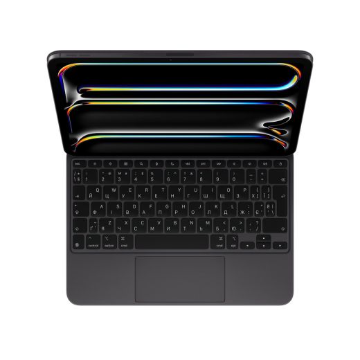 Оригинальный чехол-клавиатура Apple Magic Keyboard Black (Ukrainian) для iPad Pro 11" M4 (2024) (MWR23)