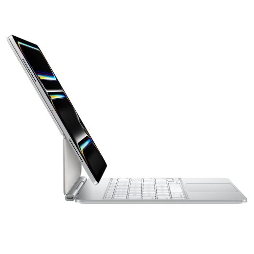 Чехол-клавиатура Apple Magic Keyboard White (Ukrainian) для iPad Pro 13" M4 (2024) (MWR43UA)
