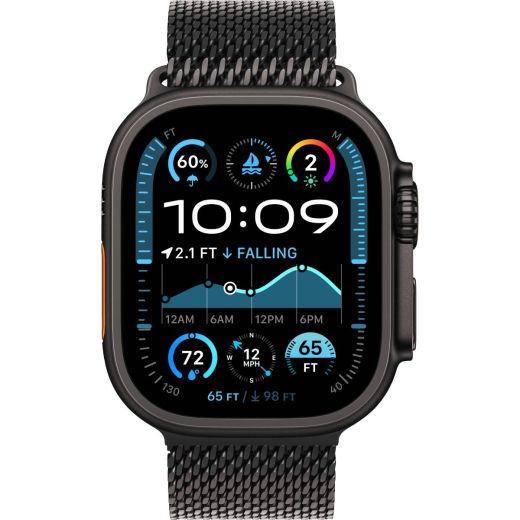 Смарт-часы Apple Watch Ultra 2 49mm (GPS + Cellular) Black Titanium Case with Black Titanium Milanese Loop - M (MX5U3)