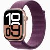 Смарт-годинник Apple Watch Series 10 GPS 42мм Rose Gold Aluminium Case with Plum Sport Loop (MWWK3)