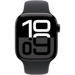 Смарт-часы Apple Watch Series 10 GPS 42мм Jet Black Aluminium Case with Black Sport Band S/M (MWWE3)