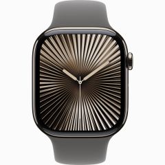 Смарт-часы Apple Watch Series 10 GPS + Cellular 46мм Natural Titanium Case with Stone Gray Sport Band (M/L) (MWYA3)