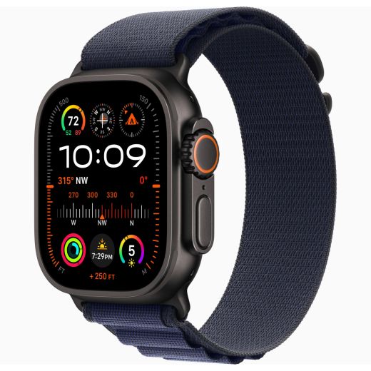 Смарт-часы Apple Watch Ultra 2 Black 49mm (GPS + Cellular) Titanium Case with Navy Alpine Loop Band